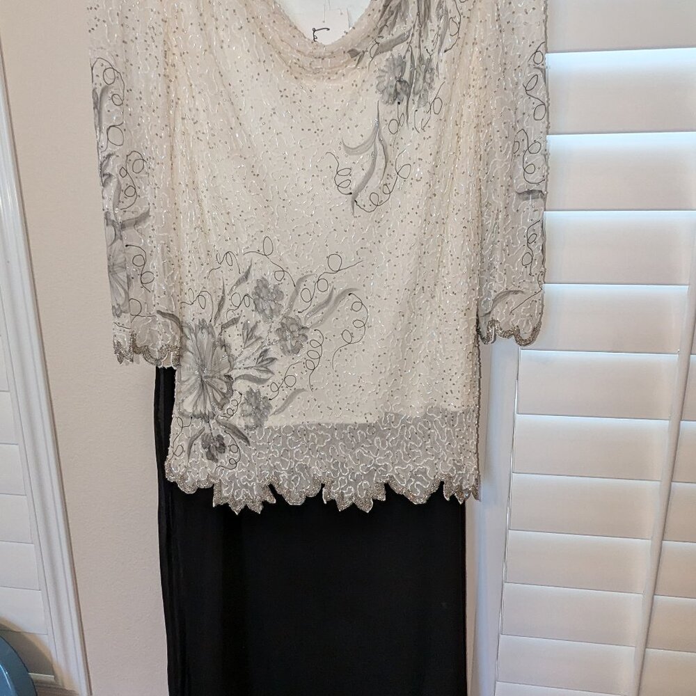 Laurence Kazar silk 2 piece ensemble